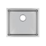 Aquaperla 510x450mm Single Bowl Kitchen Sink - Stainless Steel, Top or Undermount