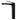 Aquaperla AU Matte Black tall basin mixer tap for vessel and above-counter basins