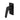 Close-up of the matte black finish on the Aquaperla AU wall shower mixer