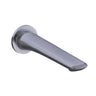 Aquaperla Bellino Brushed Nickel Bath Spout 190mm - Curved Wall Spout