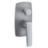 Aquaperla Bellino Brushed Nickel shower wall mixer with diverter