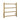 Aquaperla Brushed Brass heated towel rail, 4 bars, round