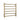 Aquaperla Brushed Brass heated towel rail, 6 bars, round