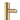 Aquaperla Brushed Brass heated towel rail, single vertical bar with timer, view 4