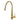 Aquaperla Brushed Brass Pull Out Kitchen Mixer Tap - Tapered Round Body
