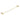Aquaperla Brushed Brass Single Towel Rail 600mm