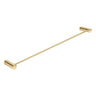 Aquaperla Brushed Brass Single Towel Rail 600mm