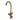 Aquaperla Brushed Copper Freestanding Bath Mixer with Hand Shower - Round Gooseneck, Floor Mounted, view 2