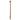 Aquaperla Brushed Copper heated towel rail, single vertical bar with timer, view 4