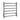 Aquaperla Brushed Gunmetal heated towel rail, 6 bars, round