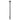 Aquaperla Brushed Gunmetal heated towel rail, single vertical bar with timer