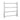 Aquaperla Brushed Nickel heated towel rail, 4 bars, round