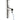 Aquaperla Brushed Nickel heated towel rail, single vertical bar with timer, view 4