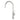 Aquaperla Brushed Nickel Slim Gooseneck Kitchen Mixer Tap - Pin Lever, view 2