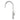 Aquaperla Brushed Nickel Slim Gooseneck Kitchen Mixer Tap - Pin Lever