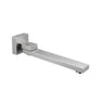 Aquaperla Brushed Nickel Swivel Bath Spout 239mm - Square Wall Spout