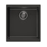 Aquaperla Carysil 430x460mm Matte Black Single Bowl Granite Sink