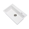 Aquaperla Carysil 780x510mm Matte White Single Bowl Granite Sink