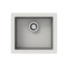 Aquaperla Carysil Maples 540x473mm Matte White Single Bowl Granite Sink