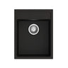 Aquaperla Carysil Waltz 400x500mm Matte Black Single Bowl Granite Sink