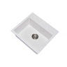 Aquaperla Carysil Waltz 560x510mm Matte White Single Bowl Granite Sink