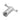 Aquaperla Chrome Double Robe Hook, view 3