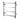 Aquaperla Chrome heated towel rail, 4 bars, square