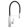 Aquaperla Chrome Pull Out Kitchen Mixer Tap - Flexible Spout, Square Body