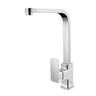 Aquaperla Chrome Square Kitchen Mixer Tap - Wide Flat Spout