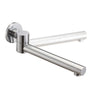 Aquaperla Chrome Swivel Bath Spout 240mm - Round Wall Spout
