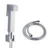 Aquaperla Chrome Toilet Bidet Spray Kit - Square Handheld Sprayer, 1.2m Hose