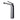 Aquaperla Esperia Black & Chrome tall basin mixer tap for vessel and above-counter basins