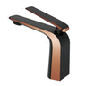 Aquaperla Esperia Black & Rose Gold basin mixer tap for bathroom vanity basins