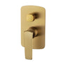 Aquaperla Esperia Brushed Brass shower wall mixer with diverter