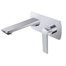 Aquaperla Esperia Chrome wall basin mixer set with spout