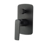 Aquaperla Esperia Matte Black shower wall mixer with diverter