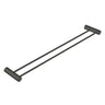 Aquaperla Gunmetal Double Towel Rail 600mm