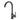 Aquaperla Gunmetal Gooseneck Kitchen Mixer Tap - Round Pin Lever