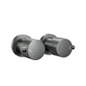 Aquaperla Gunmetal Round Shower Wall Taps - Knob Handles