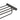 Aquaperla Gunmetal Towel Shelf with Hanging Rail 600mm, view 4