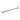 Aquaperla Ivano Brushed Nickel Single Towel Rail 800mm