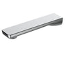 Aquaperla Ivano Chrome Bath Spout 180mm - Square Wall Spout