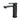 Close-up of the matte black finish on the Aquaperla Ivano basin mixer