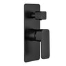Aquaperla Ivano Matte Black shower wall mixer with diverter