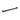 Aquaperla Ivano Matte Black Single Towel Rail 600mm