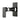 Close-up of the matte black finish on the Aquaperla Ivano wall shower mixer