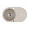 Aquaperla Laveo 780x470mm Beige Single Bowl Granite Sink with Drainer