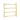 Aquaperla Light Brushed Brass heated towel rail, 4 bars, round