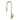 Aquaperla Light Brushed Brass Pull Out Kitchen Mixer Tap - Slim Pin Lever