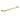 Aquaperla Lucid Pin Brushed Brass Double Towel Rail 790mm